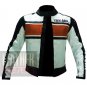 New Men's Fashion Cowhide Leather Safety Jackets .. Yamaha 5241 Orange