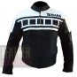 Yamaha 6728 Black & White Genuine Cowhide Leather Racing Jackets For Bikers