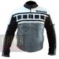 Best Quality Jackets For Professional Racers .. Cowhide Leather Yamaha 6728 Grey