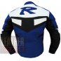 Best New Collection Of Pure Cowhide Leather Jackets .. Yamaha R Blue Coat