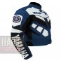 Genuine Leather Jackets For Motorcycle Riders .. Yamaha R6 Navy Blue Coats