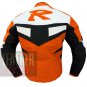 Best Affordable Pure Cowhide Leather Racing Coats By Bikers .. Yamaha R6 Orange