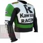 Safety Jackets For Men With Pure Cowhide Leather .. Kawasaki 1 Green Coats