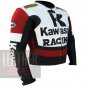 Kawasaki 1 Red Pure Cowhide Leather Safety Racing Jacket For Bike Racers ..