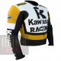 Kawasaki 1 yellow Pure Cowhide Genuine Leather Jackets For Bikers From ButtCo Group