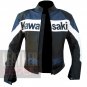 Cowhide Heated & Safety Coats For Bikers . Kawasaki 2020 Navy Blue Jacket