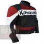 Red Kawasaki 2020 Genuine Leather Motorcycle Armour Racing Coat