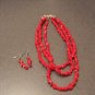 Firey coarl red necklace