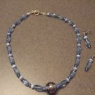 Light Blue charm necklace