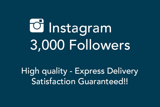 3000 Instagram Followers