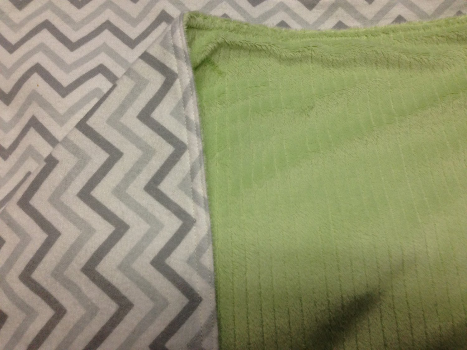 Green & Grey Throw