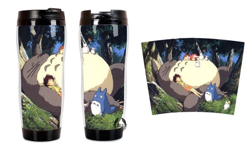 New DIY Mug Coffee Cup Totoro Sleeping 18 CM 420 ML Water Cup Travel Mug