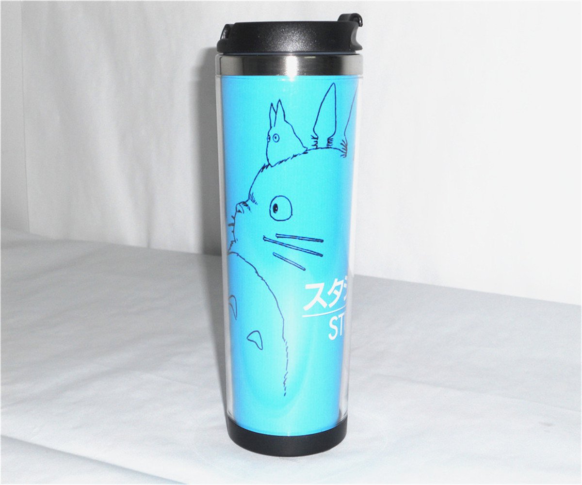 New DIY Mug Coffee Cup Totoro Blue 18 CM 420 ML Water Cup Travel Mug