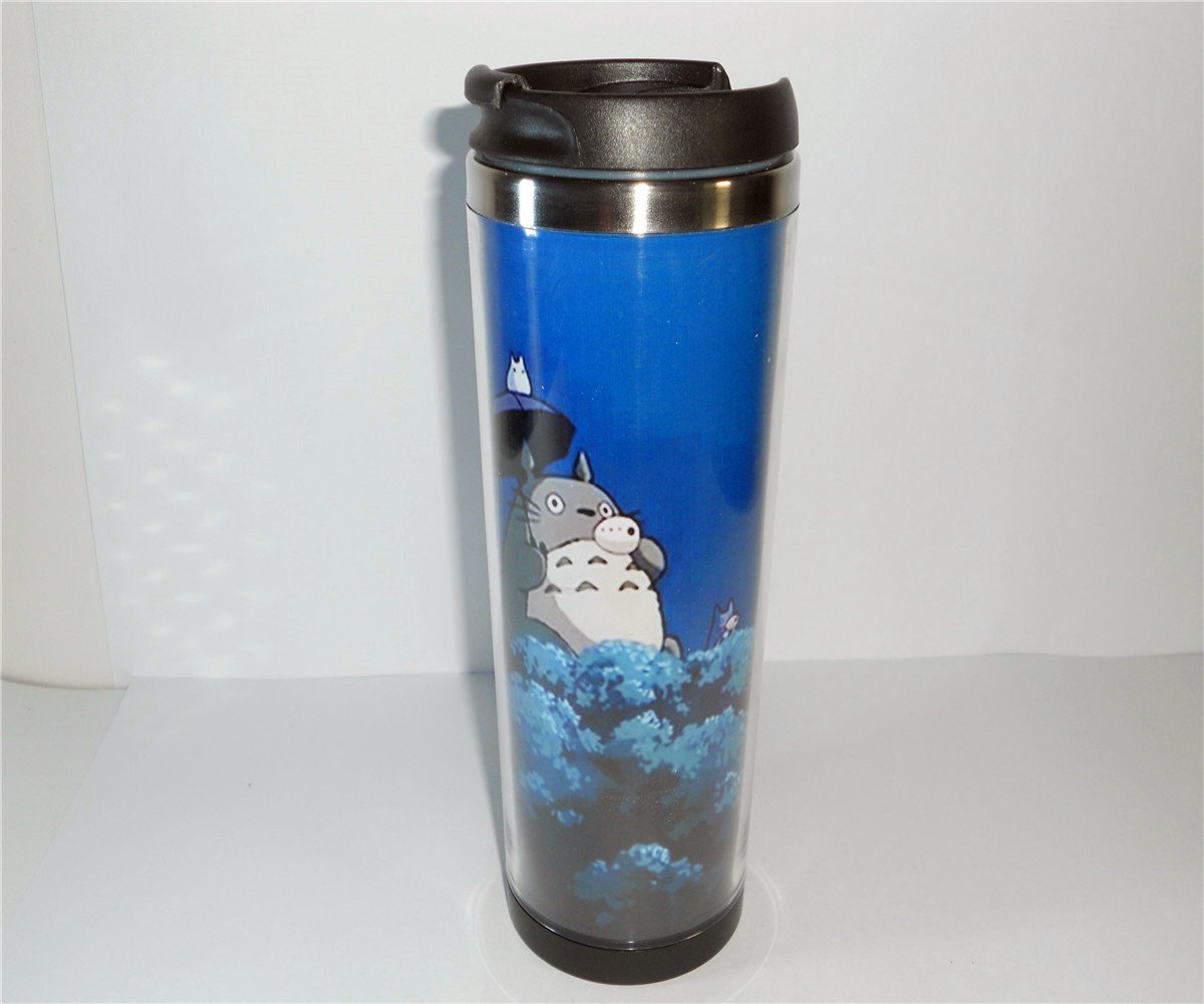 New DIY Mug Coffee Cup Totoro Playing Musical Instrument 18 CM 420 ML Water Cup Travel Mug