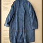 blue Corduroy woolen overcoat short cardigan coat outwear jacket