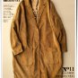 blue Corduroy woolen overcoat short cardigan coat outwear jacket