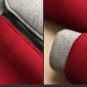 burgundy Hooded winter coat parkas color patchwork sweater overcoat jacket