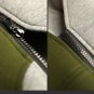 green Hooded winter coat parkas color patchwork sweater overcoat jacket