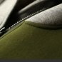 green Hooded winter coat parkas color patchwork sweater overcoat jacket