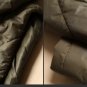 dark green A shape vest parkas winter coat hooded