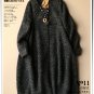dark gray woolen overcoat cardigan causal winter coat outwear