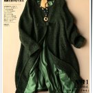 tea green woolen cardigan coat winter overcoat plus size outwear