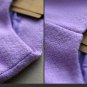 Solid violet woolen overcoat cardigan pocket winter coat