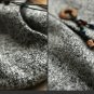 dark gray woolen overcoat cardigan thick winter coat