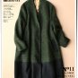 gray color patchwork woolen coat winter overcoat cardigan thick