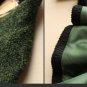 dark green mixed color woolen winter overcoat warm cardigan coat