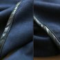 Navy Asymmetric woolen coat women's overcoat winter wool cardigan