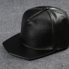 Plain black leather hat  Hip Hop Wholesale 3 pcs