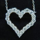 █$8,000 1.86CT EXCELLENT NATURAL DIAMONDS HEART PENDANT F/VS 14KT + STATION█