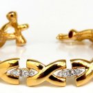 █$7000 VIDEO 2.50CT DIAMONDS RUBY TOGGLE "X" LINK BRACELET 14KT G/VS  █