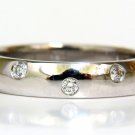 █$2500 .50CT DIAMONDS ETERNITY  COMFORT BAND RING SIZE 8.25 G/VS 14KT█