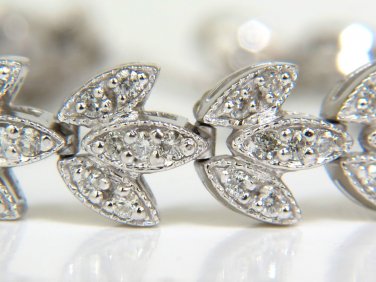 &acirc;��$6600 VIDEO 2.70CT DIAMONDS DECO GREEK WREATH LINK TENNIS BRACELET 14KT &acirc;��