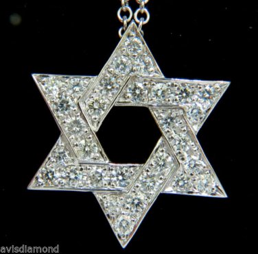&acirc;��$8000 3.01CT ROUND DIAMOND STAR PENDANT BEAD SET 14KT G VS + CHAIN &acirc;��