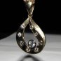 â–ˆ$3000 .55CT DIAMOND TEAR DROP PENDANT â–ˆ14KT HANDMADE