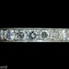█$4800 1.70ct. DIAMONDS ETERNITY RING 14KT F /SI SIZE 6.5 FULL CUTS █