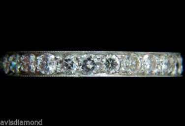 &acirc;��$4800 1.70ct. DIAMONDS ETERNITY RING 14KT F /SI SIZE 6.5 FULL CUTS &acirc;��