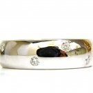 █$2700 .43CT DIAMONDS ETERNITY WIDE COMFORT BAND RING SIZE 8.25 G/VS 14KT█