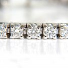 █$11,500 4.12CT DIAMONDS CLASSIC TENNIS BRACELET F/VS 14KT SPARKLE █