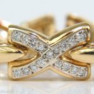 █$6500 1.00ct. DIAMONDS CLASSIC "X" LINK BRACELET G/VS 14KT A+█