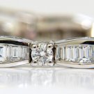 █$14000 VIDEO 5.50CT DIAMONDS ROUNDS & BAGUETTES TENNIS BRACELET 14KT G VS █A+