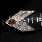 â2.50CT DIAMONDS SHIELD RINGâRARE ESTATEâ$9000â28MM BIG