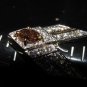 â2.50CT DIAMONDS SHIELD RINGâRARE ESTATEâ$9000â28MM BIG