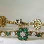 â–ˆ$8000 VIDEO 5.75CT NATURAL FINE EMERALD DIAMONDS TENNIS CLUSTERS BRACELET 14KT