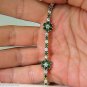 â–ˆ$8000 VIDEO 5.75CT NATURAL FINE EMERALD DIAMONDS TENNIS CLUSTERS BRACELET 14KT