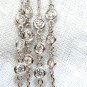 █$8000 2.50CT DIAMONDS THREE's STATION BY THE YARD NECKLACE FLUSH BEZEL 14KT A+