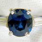 &acirc;��$14000 GIA 3.69CT NATURAL SAPPHIRE DIAMOND RING  VIVID ROYAL BLUE PLATINUM